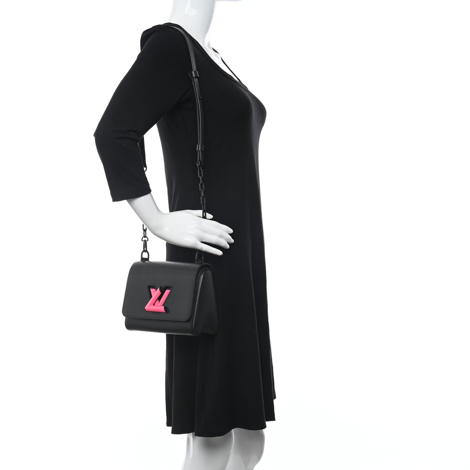 Louis Vuitton Epi Twist Shoulder Bag PM Black Pink 2 of 11