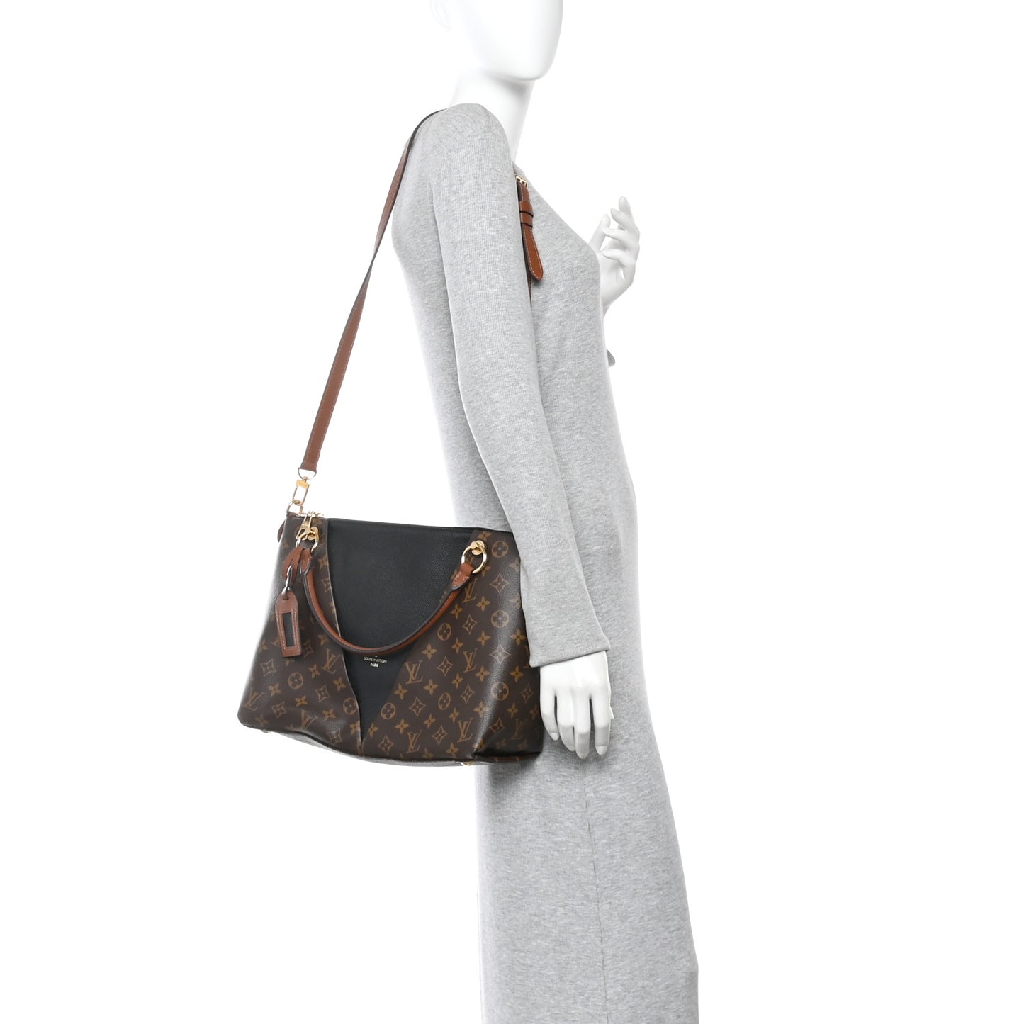 Monogram V Tote MM Black