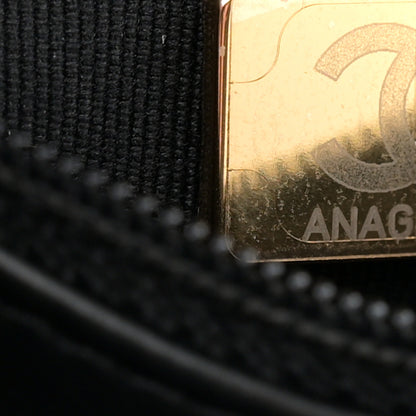 Chanel Shiny Aged Calfskin Quilted Nano Kelly Shopper Black 7 of 11