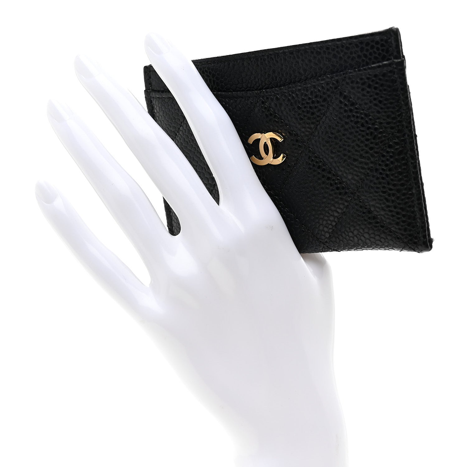 Chanel Caviar Quilted Card Holder Black 2 of 9