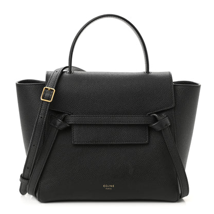 Celine Grained Calfskin Nano Belt Bag Black 1 of 10