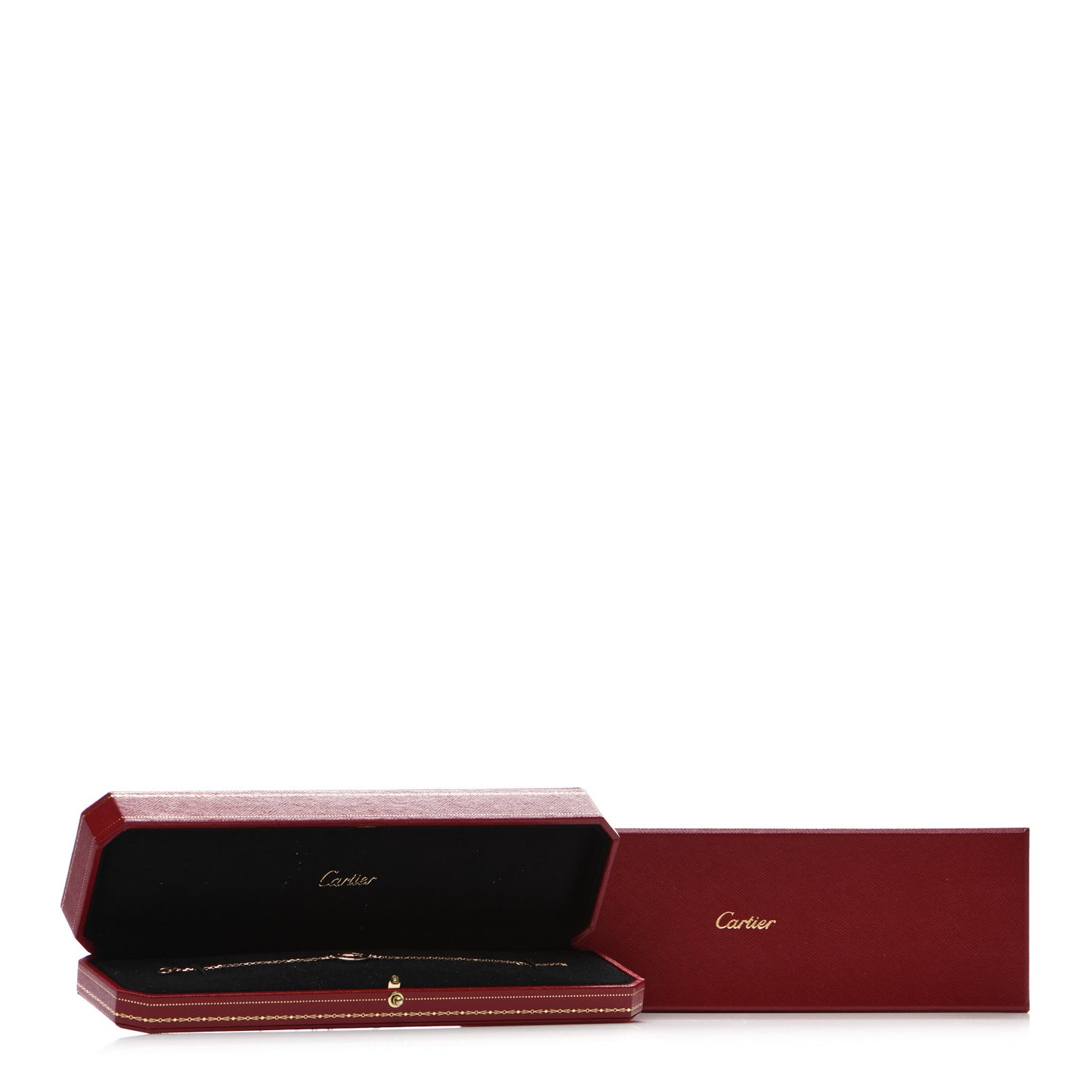 18K Pink Gold Diamond Logo De Cartier Bracelet