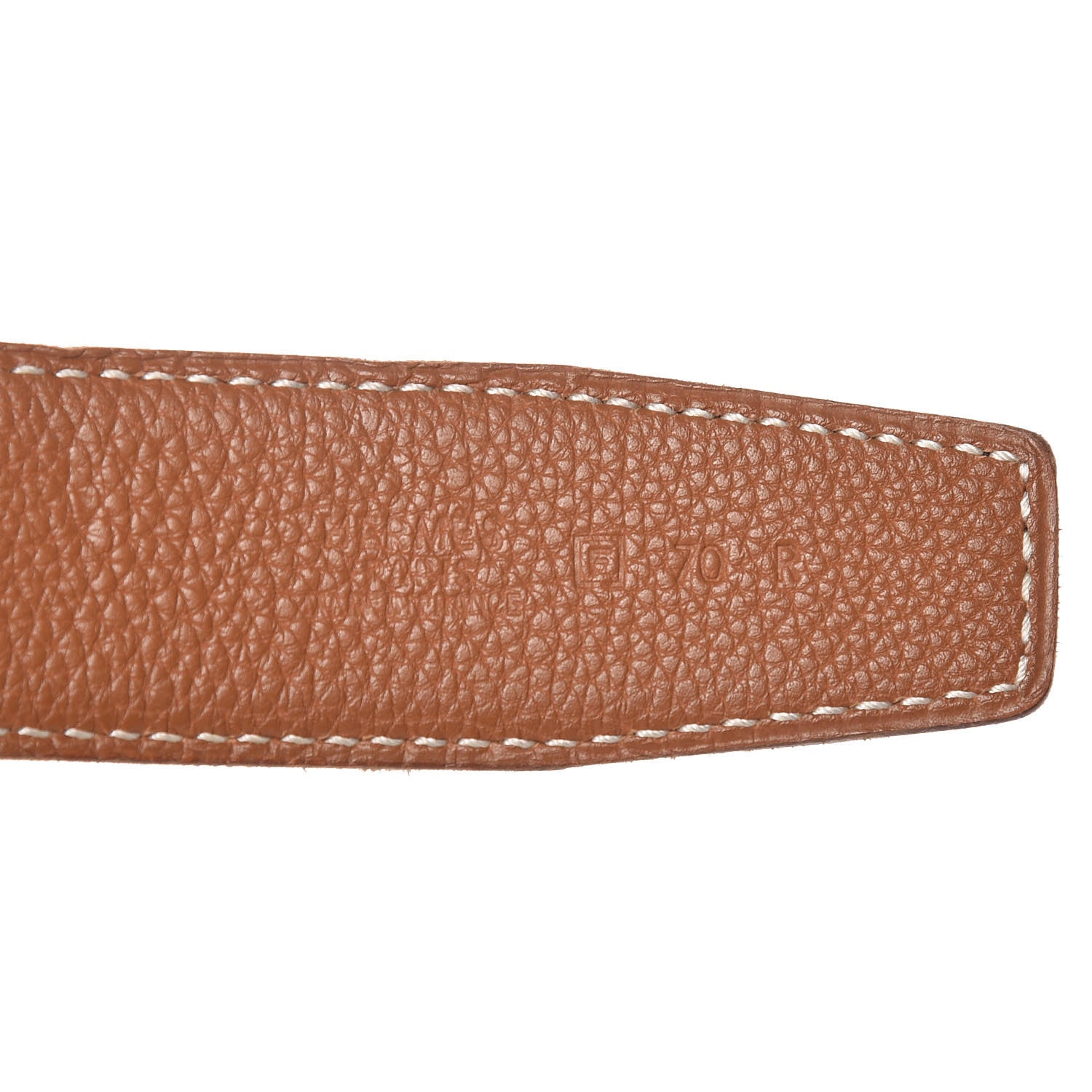 Hermes Box Togo 32mm H Belt 70 Black Gold 4 of 10