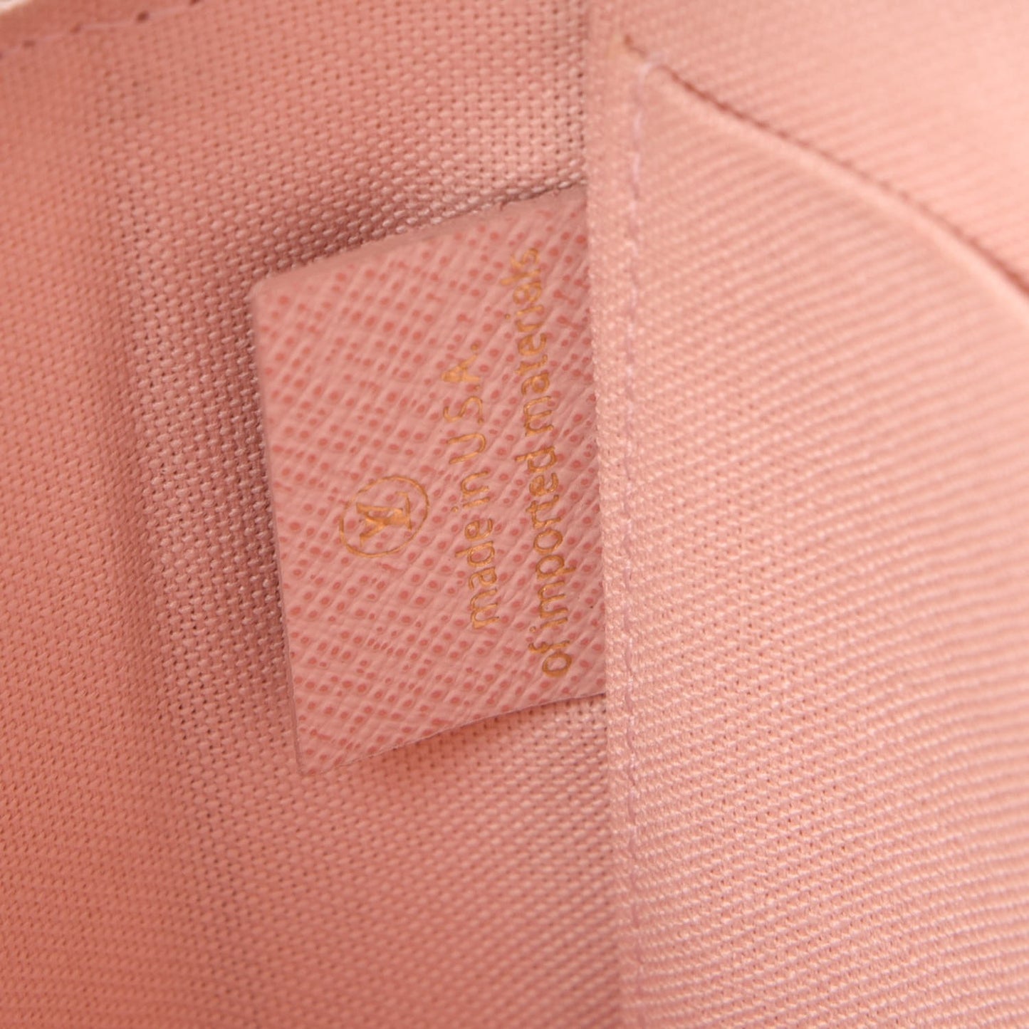 Damier Azur Pochette Felicie Chain Wallet Rose Ballerine