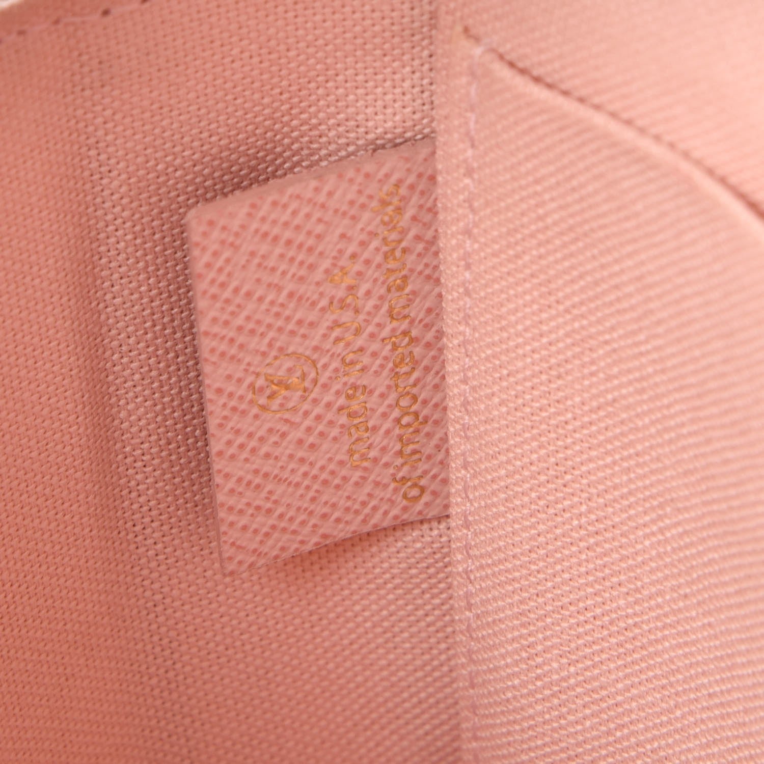 Louis Vuitton Damier Azur Pochette Felicie Chain Wallet Rose Ballerine 7 of 10