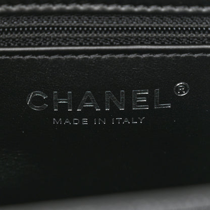 Chanel Printed Denim Quilted Nano Kelly Shopper Black Grey 6 of 11