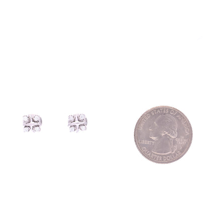 Tiffany Platinum Diamond Schlumberger Lynn Earrings 2 of 6