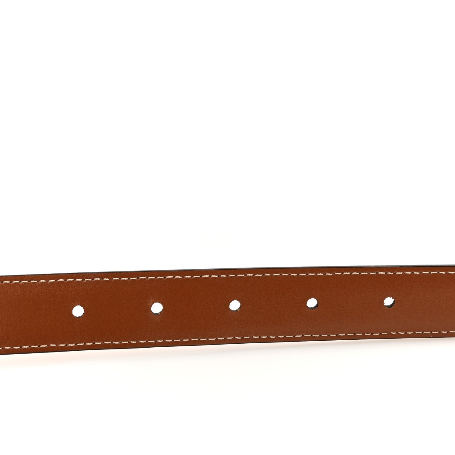 Celine Box Calfskin Small 18mm Triomphe Belt 80 32 Tan 3 of 6