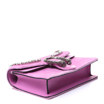 Gucci Velvet Crystal Super Mini Dionysus Shoulder Bag Malva 4 of 11