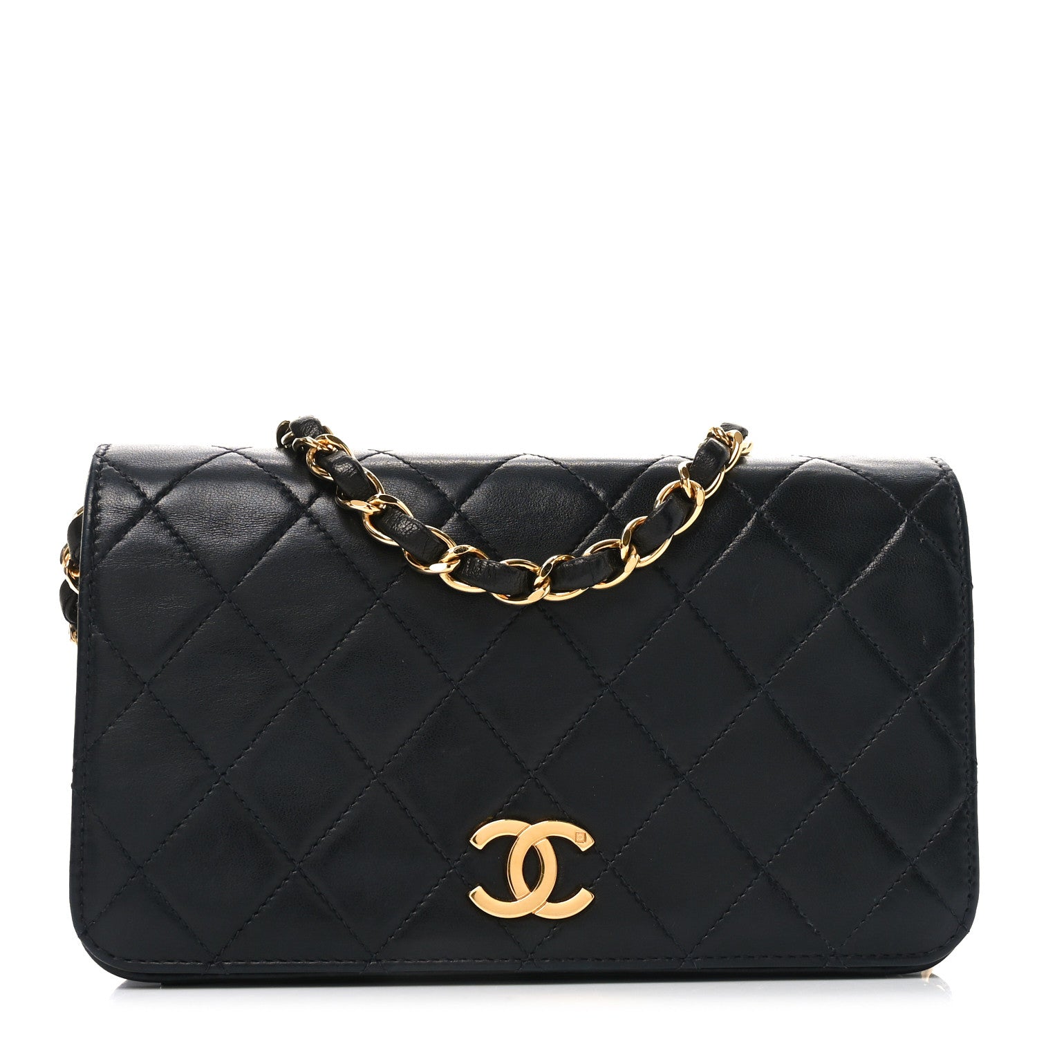Chanel Lambskin Quilted Wallet On Chain WOC Black 1 of 11