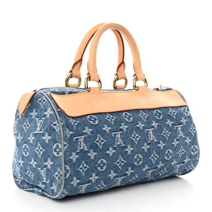 Louis Vuitton Monogram Denim Neo Speedy Blue 3 of 19