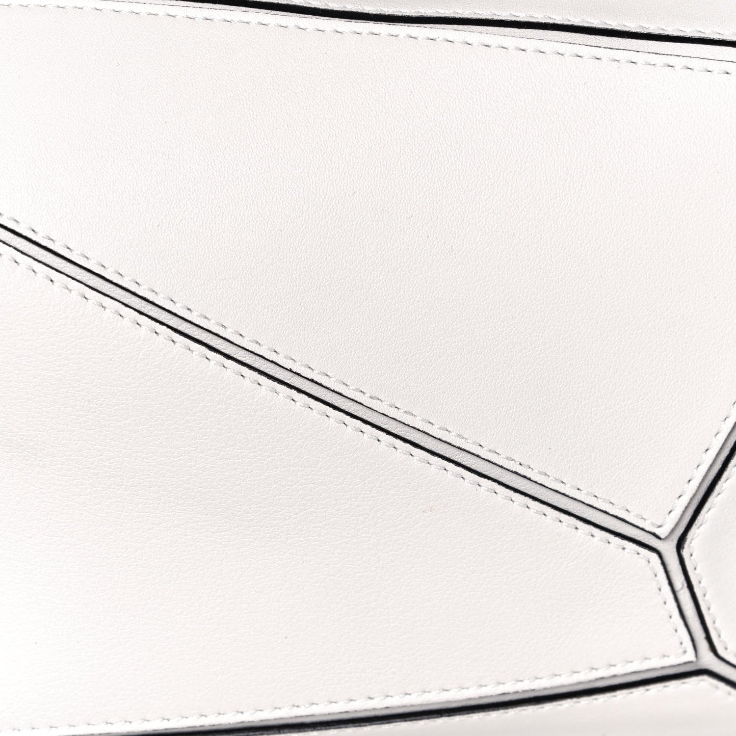 Loewe Calfskin Medium Puzzle Bag White 6 of 15