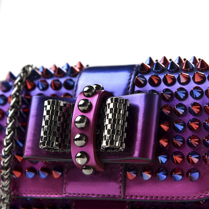 Christian Louboutin Patent Scarabe Spikes Sweety Charity Crossbody Bag Rose Digitale 7 of 9