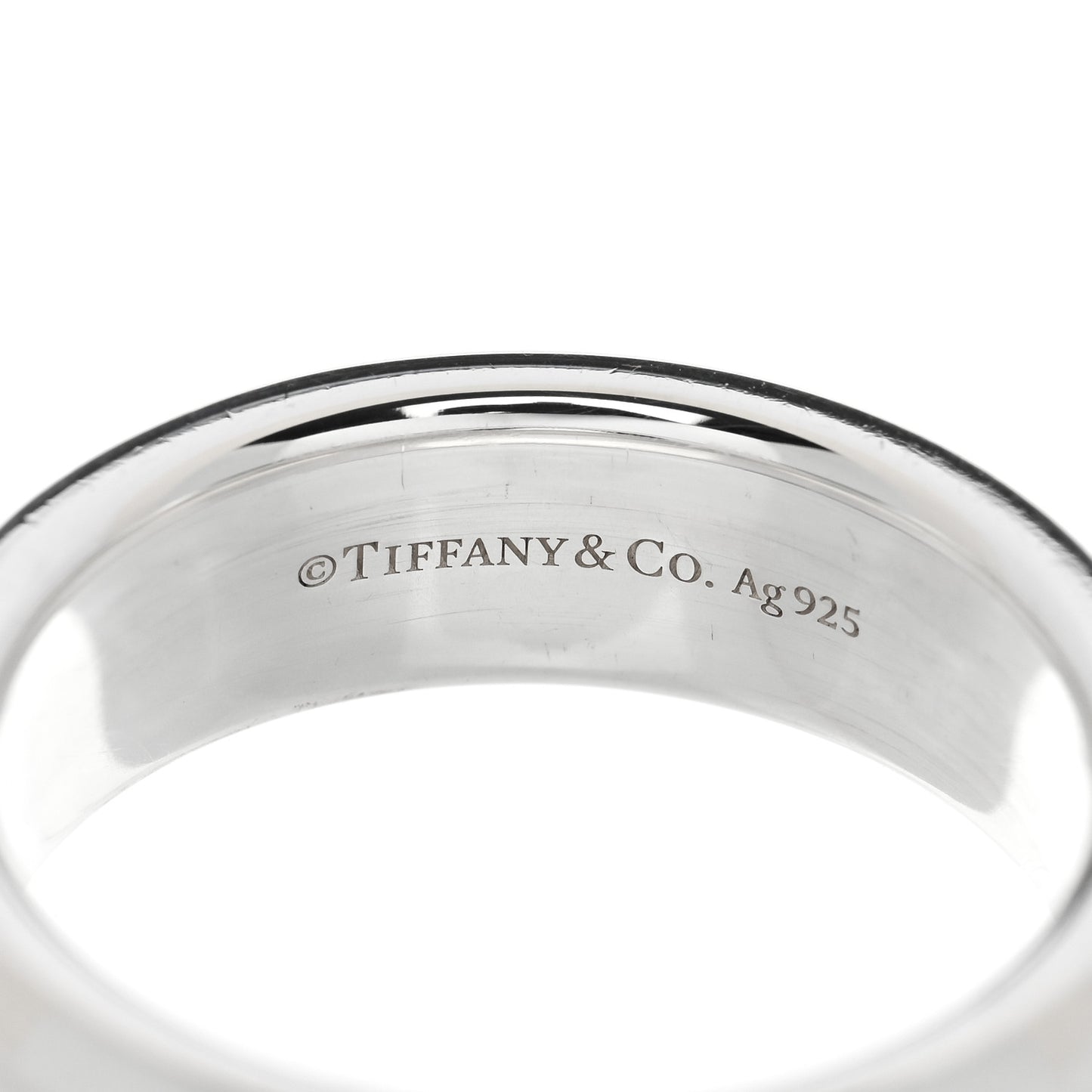 Sterling Silver 1837 Makers Medium Slice Ring 58 8.5