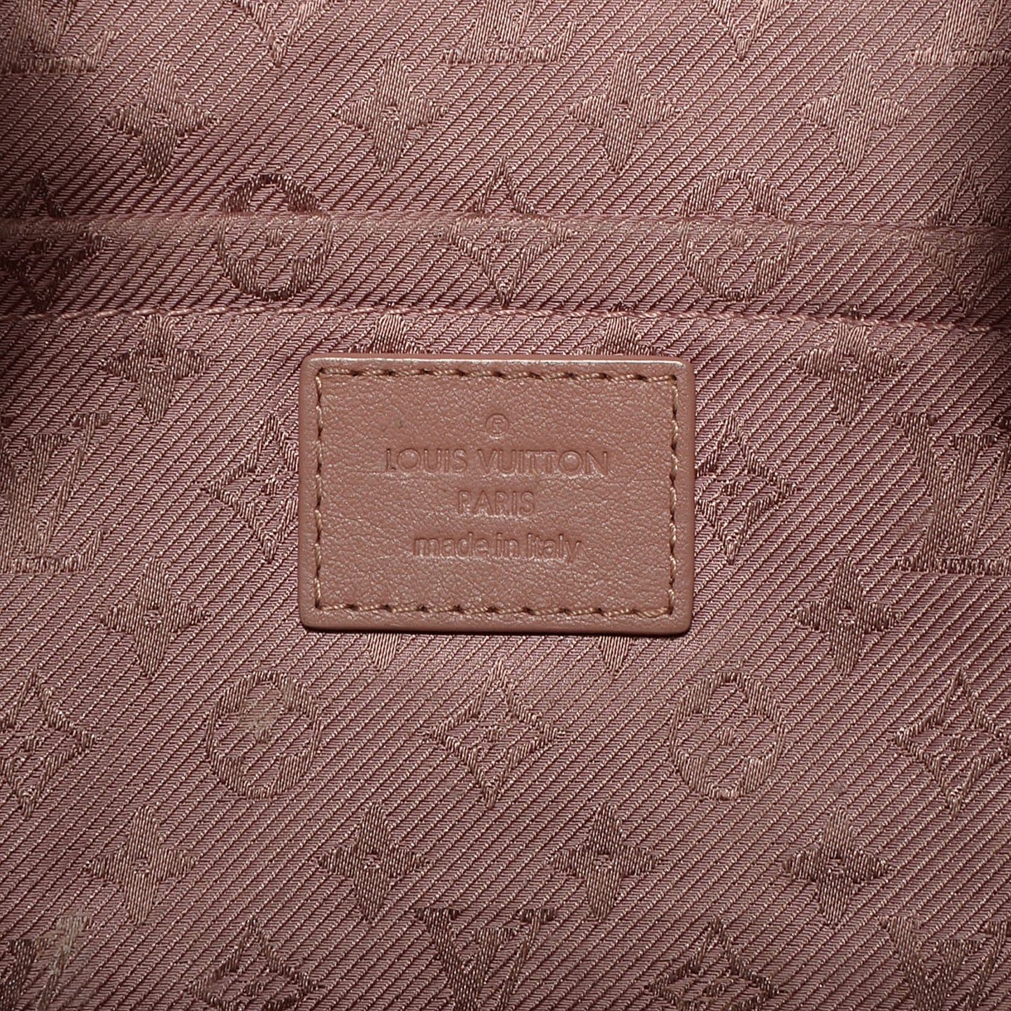 Calfskin Quilted Monogram Altair Clutch Rose Clair