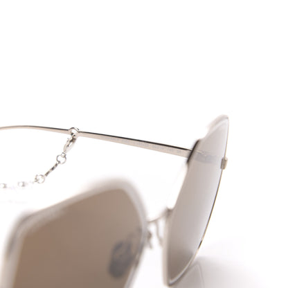 Chanel Butterfly Removable Pearl Chain Sunglasses 4262 Brown 9 of 10