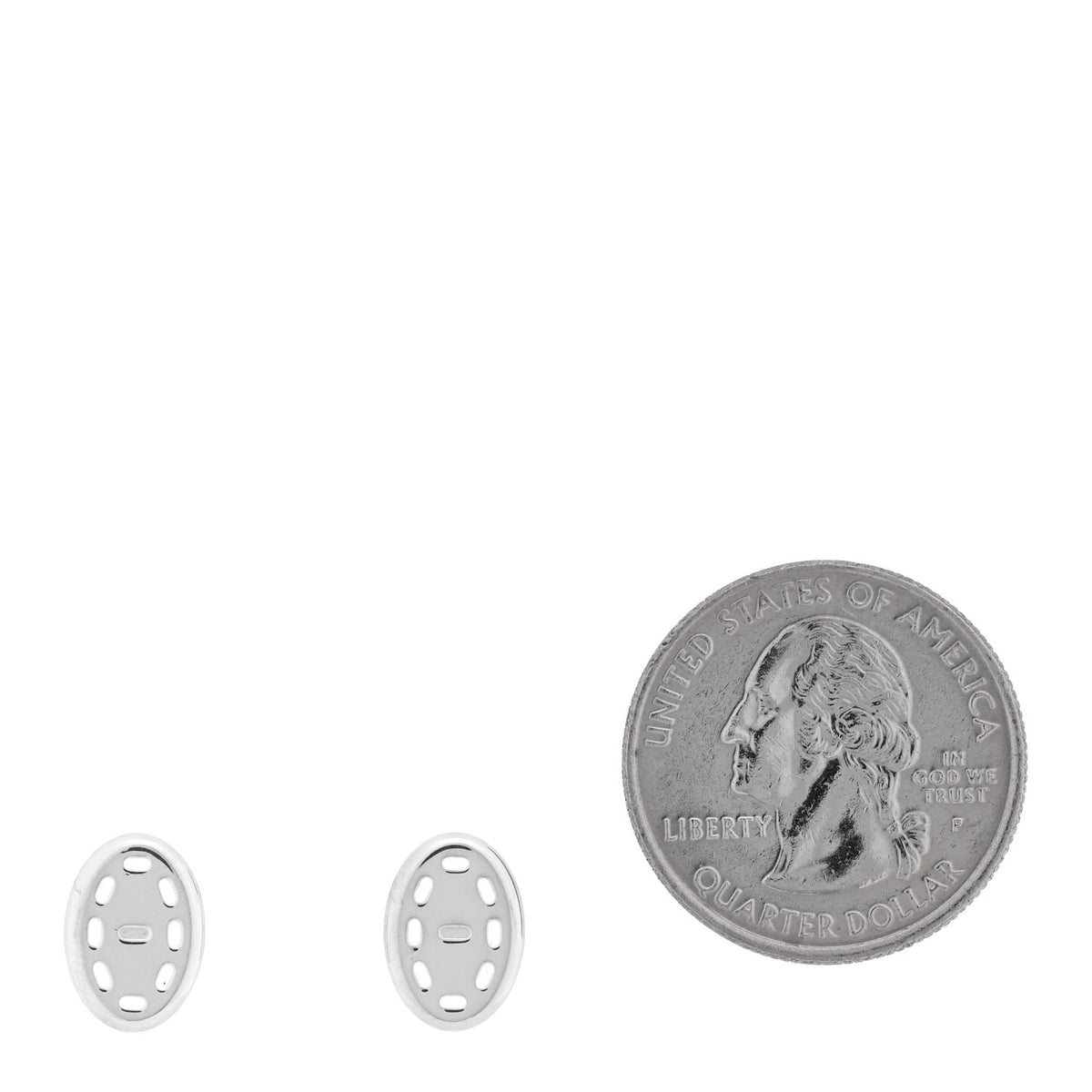 Sterling Silver PM Point Sellier Earrings