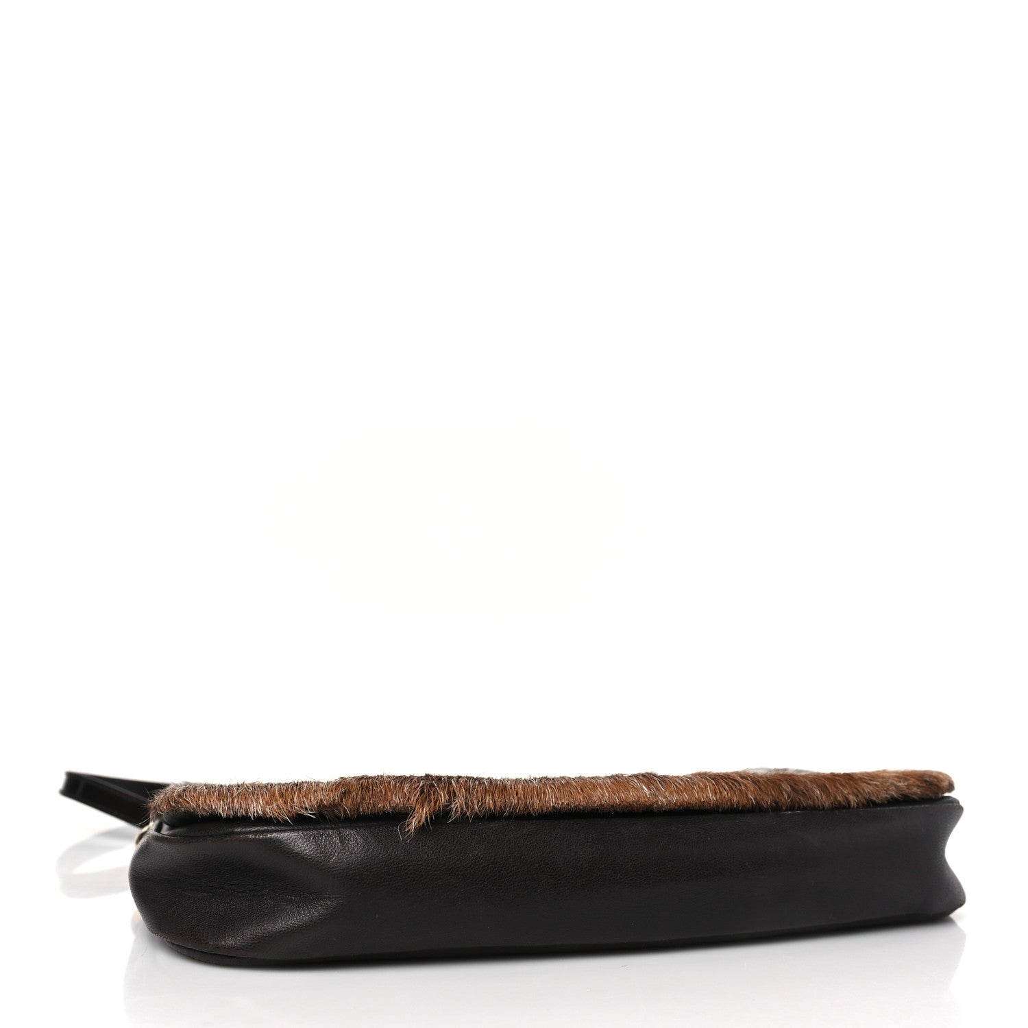 Christian Dior Pony Hair Malice Shoulder Bag Brown Black 4 of 8