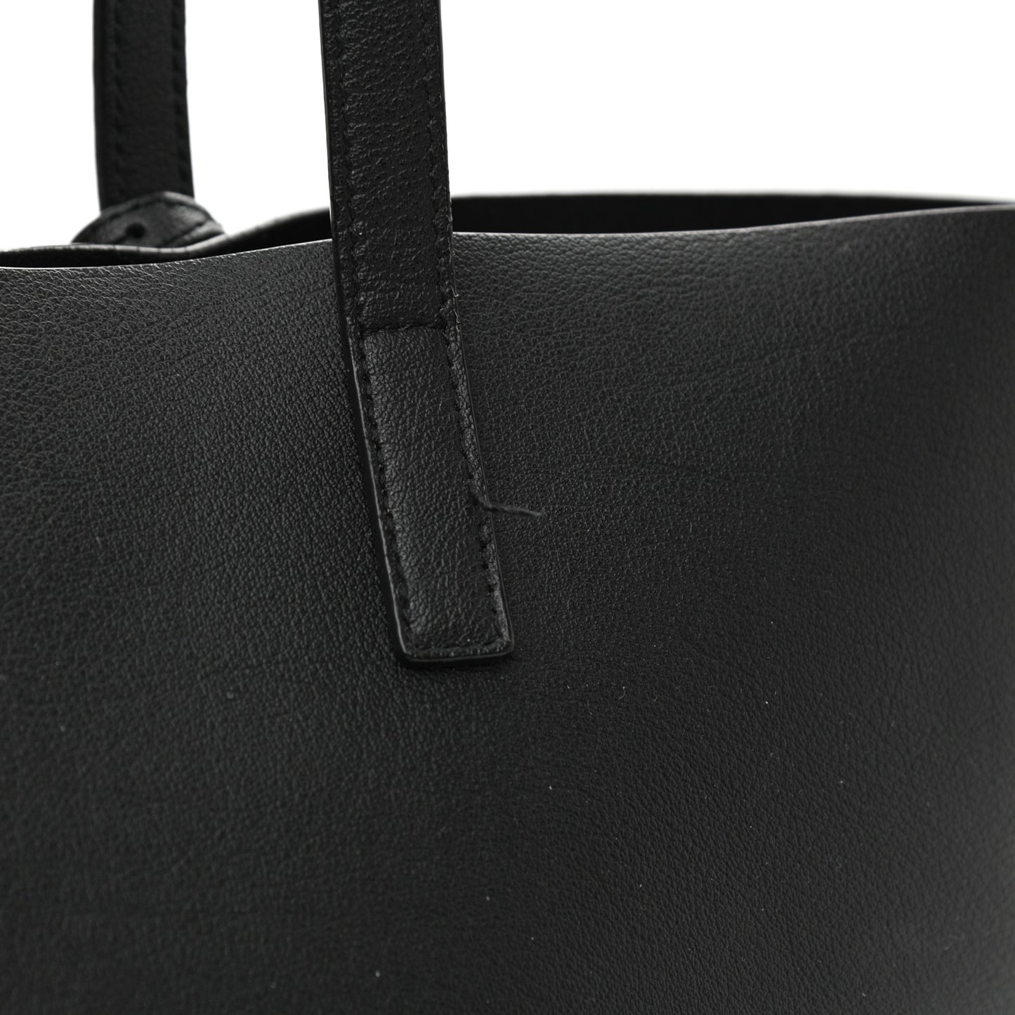Calfskin Large Shopping Tote Black