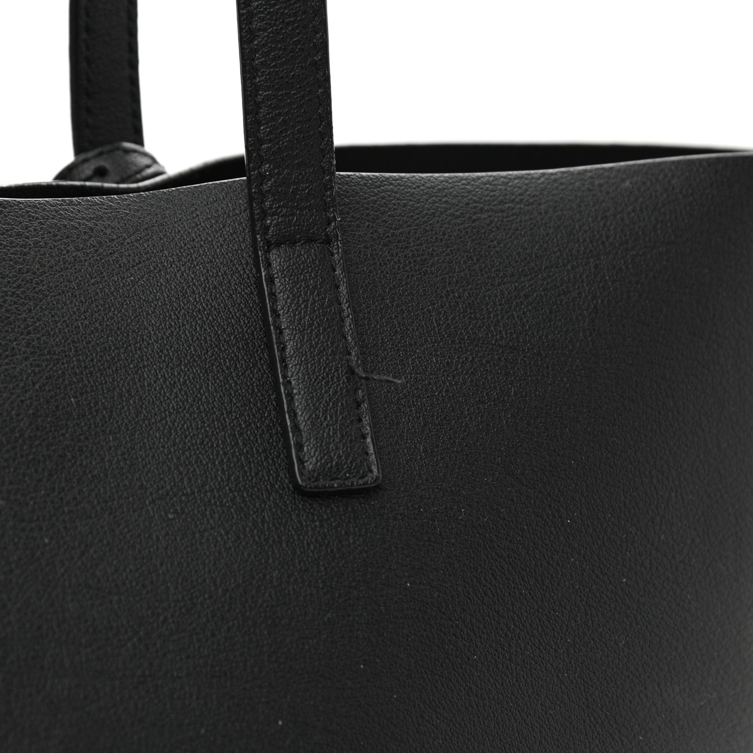 Saint Laurent Calfskin Large Shopping Tote Black 12 of 13