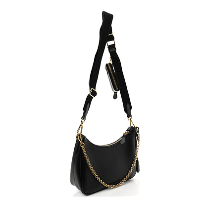 Prada Saffiano Lux Re-Edition 2005 Shoulder Bag Black 3 of 9