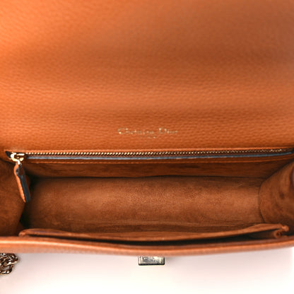 Christian Dior Grained Calfskin Medium Diorama Flap Bag Brown 5 of 13