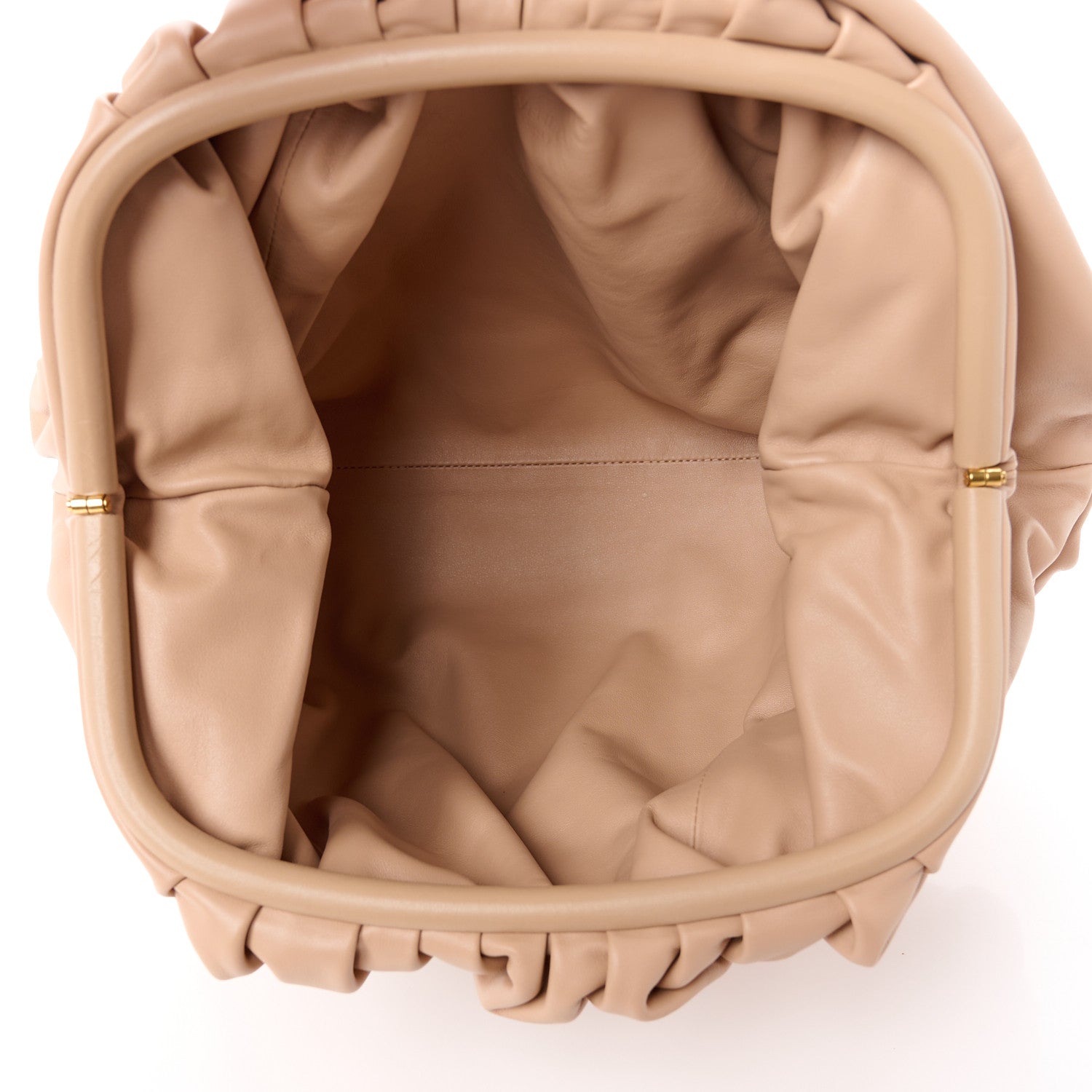Bottega Veneta Smooth Butter Calf The Pouch Oversized Clutch Nude 5 of 11