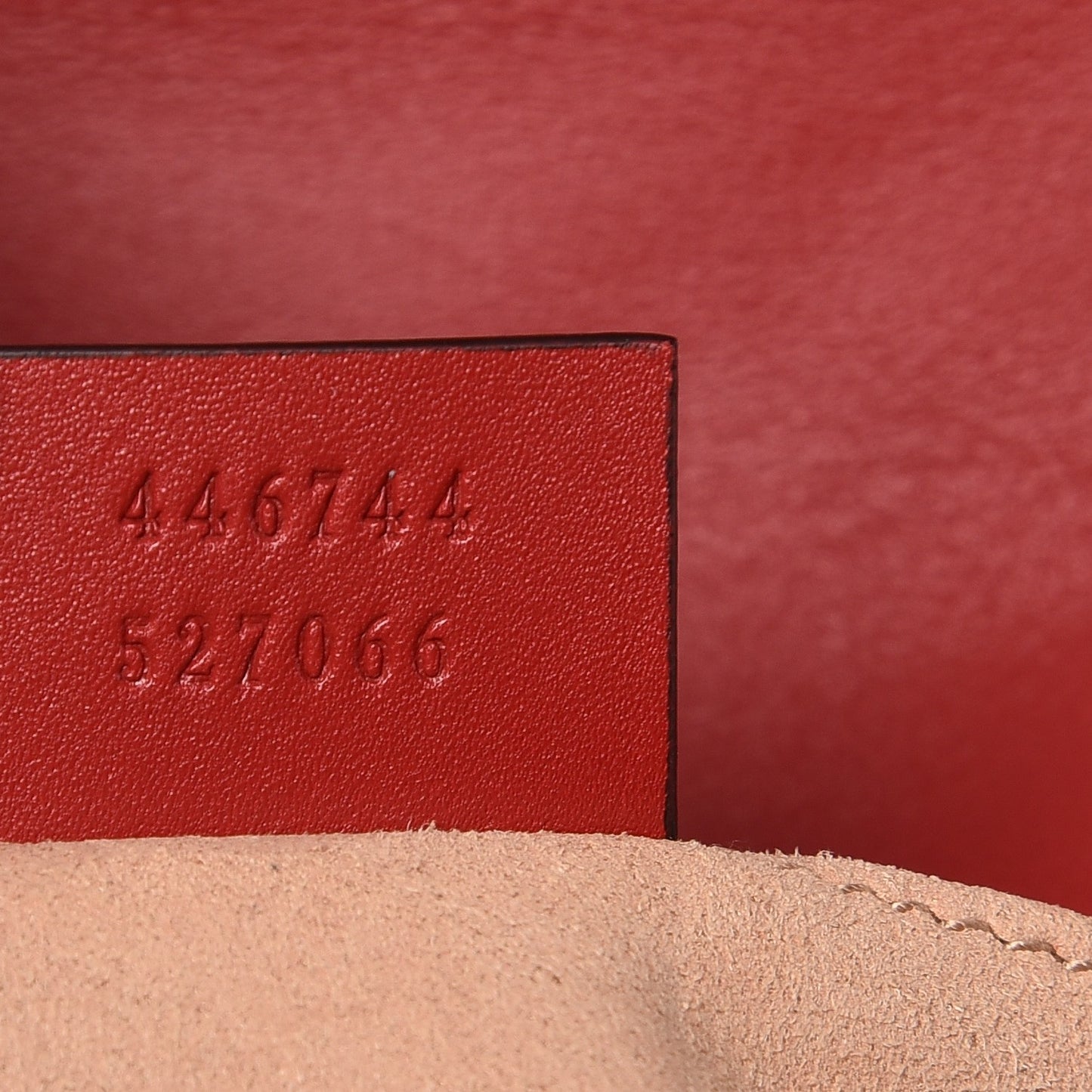 Calfskin Matelasse Mini GG Marmont Shoulder Bag Hibiscus Red