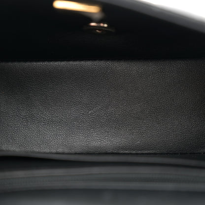 Chanel Lambskin Quilted Mini Top Handle Rectangular Flap Black 5 of 11