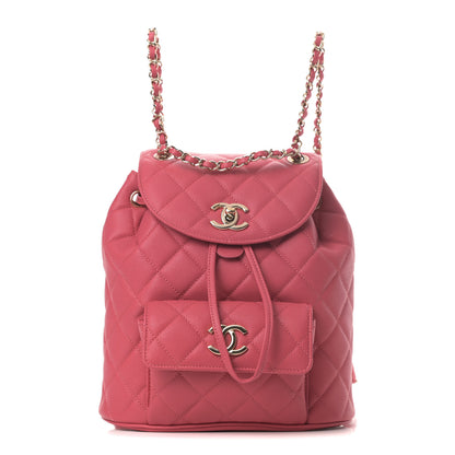 Chanel Caviar Quilted Backpack Bag Pink 1 of 13