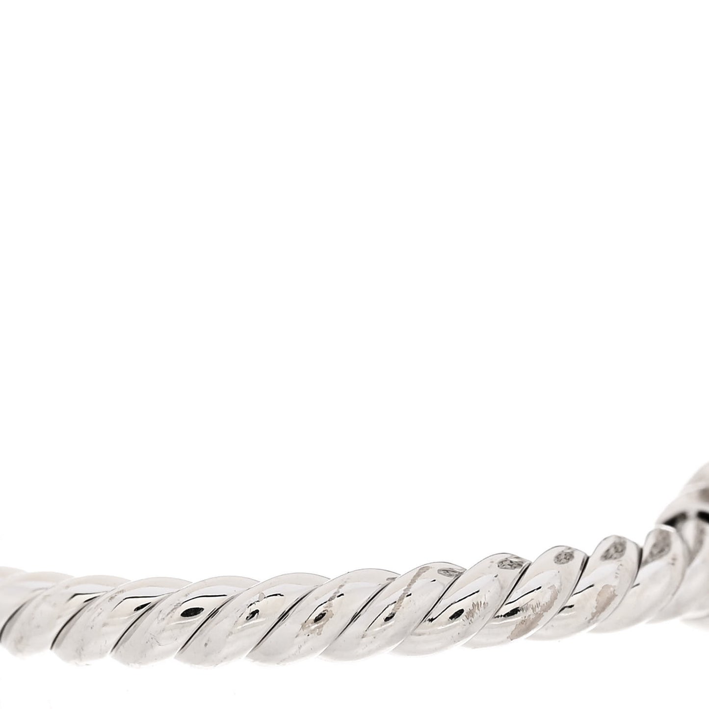 18K White Gold Diamond Solari Bypass Ring 53 6.5