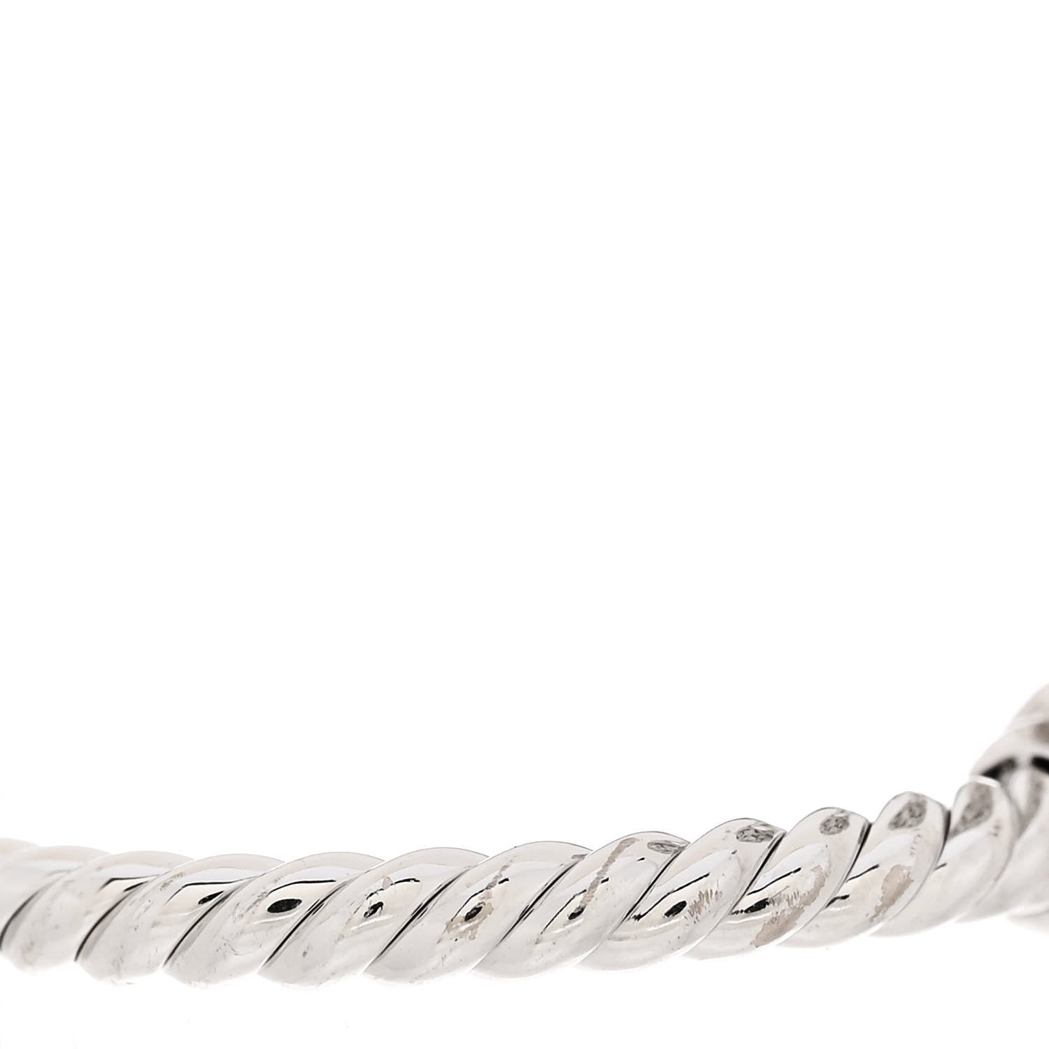 David Yurman 18K White Gold Diamond Solari Bypass Ring 53 6.5 5 of 5