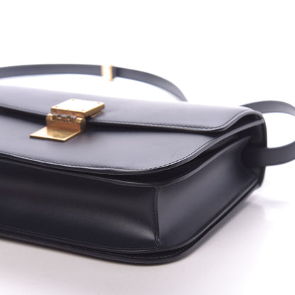 Celine Box Calfskin Medium Classic Box Flap Bag Navy 13 of 13