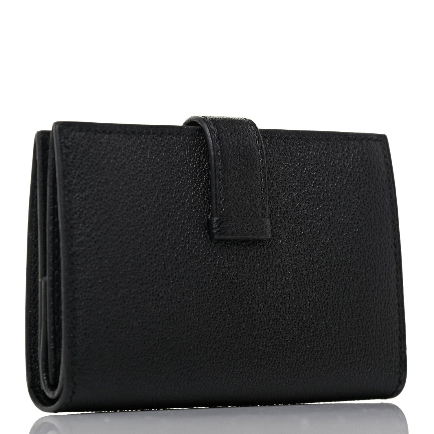 Hermes Chevre Mysore Mini Bearn Wallet Black 3 of 8