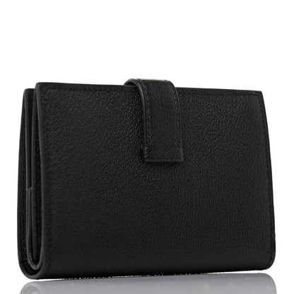 Hermes Chevre Mysore Mini Bearn Wallet Black 3 of 8