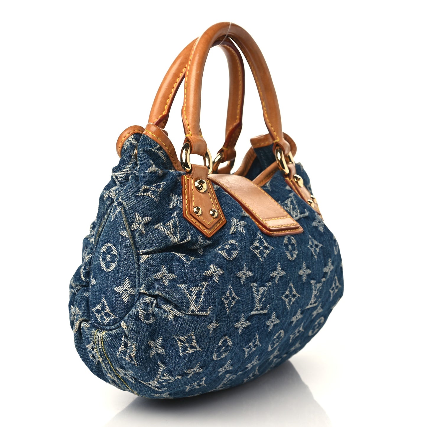 Monogram Denim Pleaty Blue