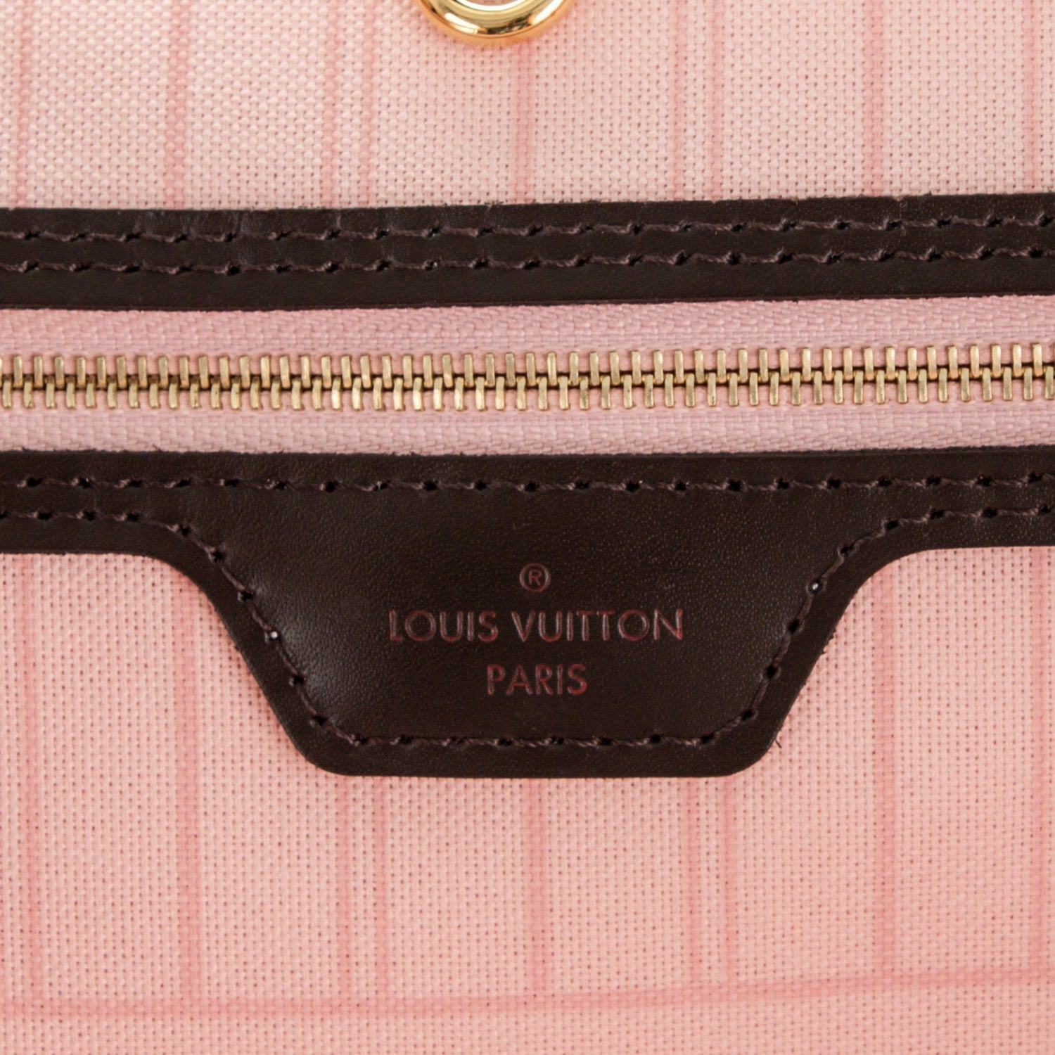 Louis Vuitton Damier Ebene Neo Neverfull MM Rose Ballerine 6 of 7