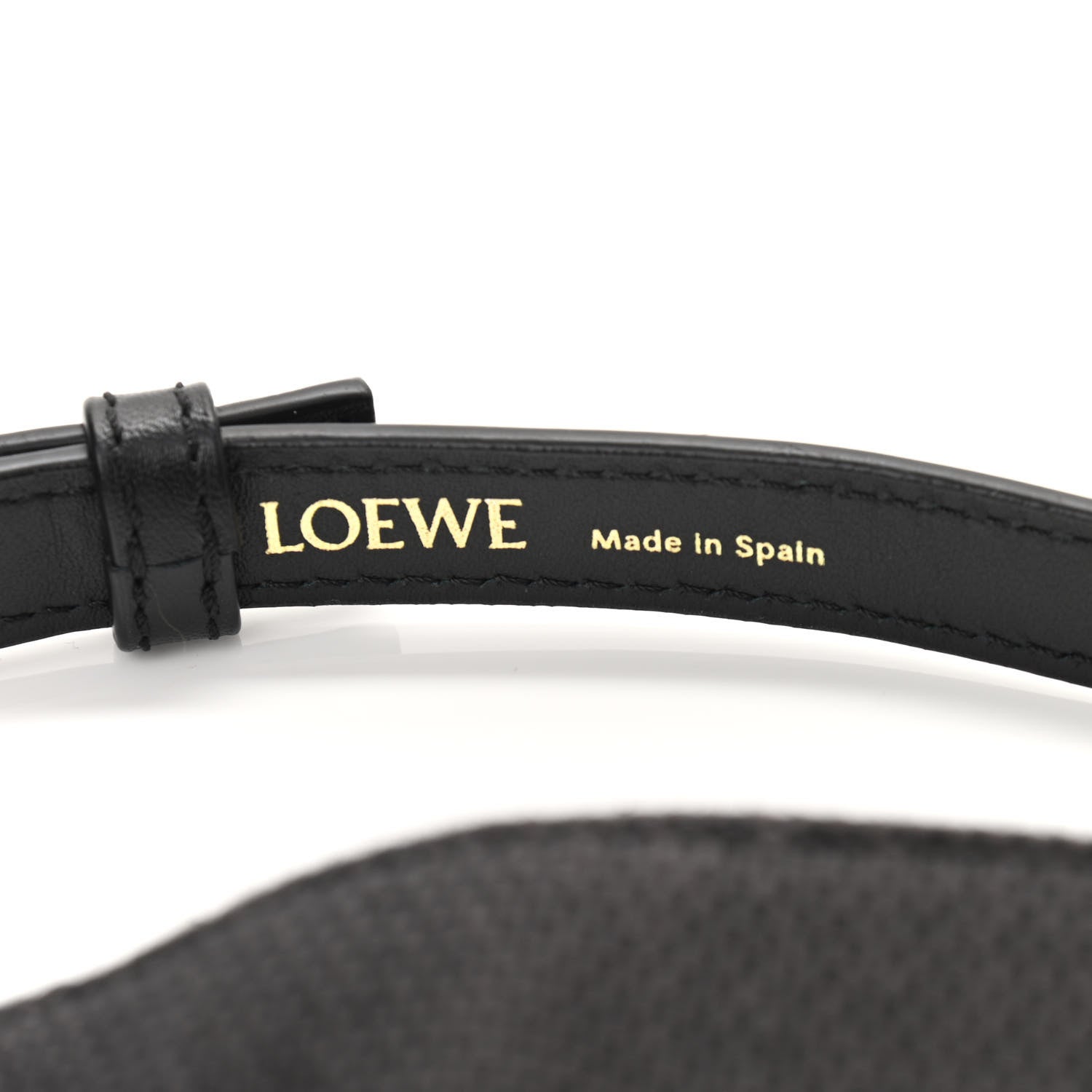 Loewe Canvas Nappa Anagram Small Horseshoe Bag Anthracite Black 6 of 10