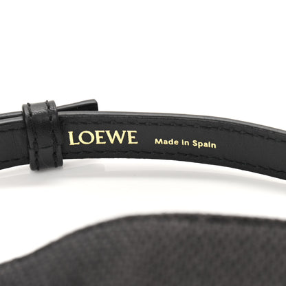 Loewe Canvas Nappa Anagram Small Horseshoe Bag Anthracite Black 6 of 10