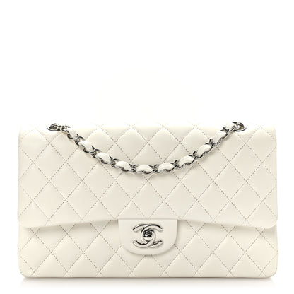 Chanel Lambskin Quilted Medium Double Flap White 1 of 10