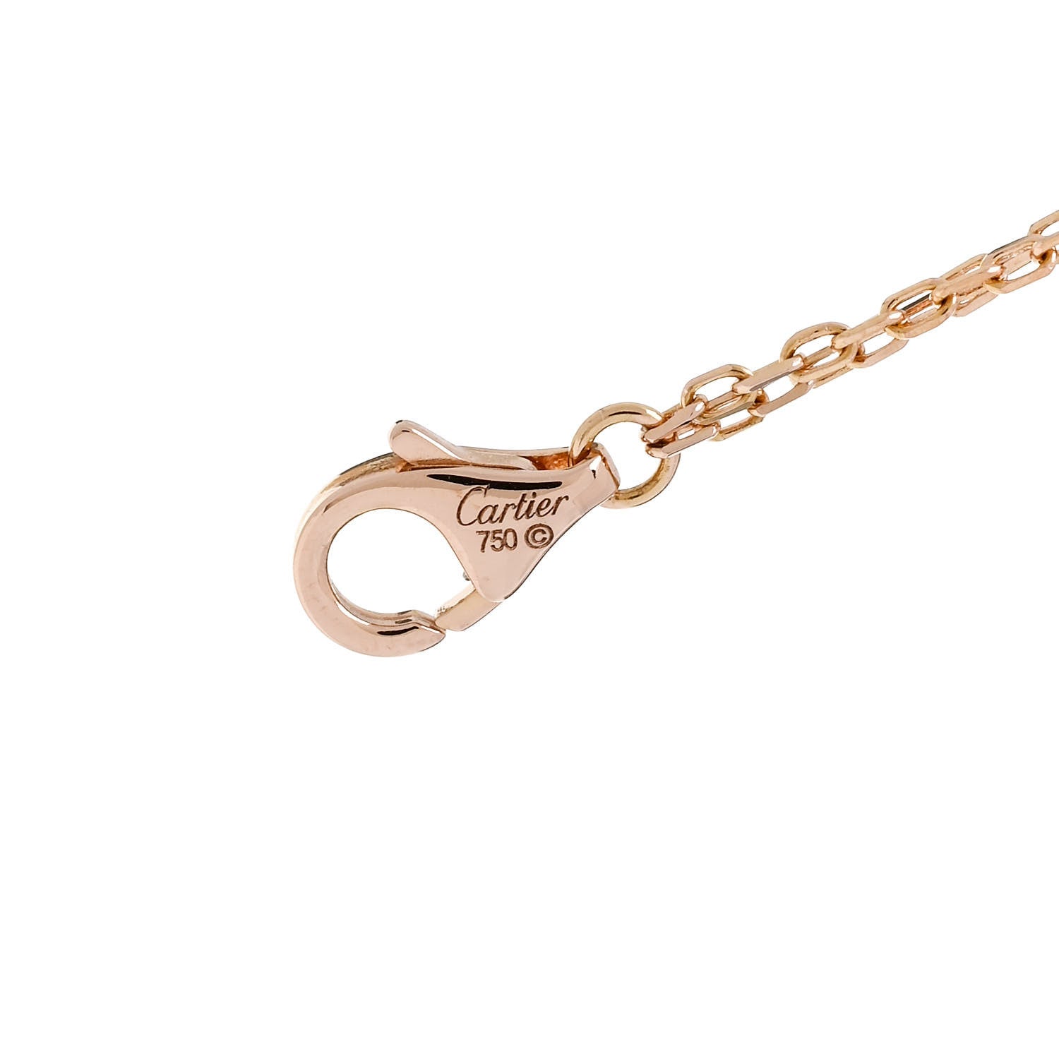 Cartier 18K Pink Gold Diamond Pink Sapphire LOVE Bracelet 3 of 4