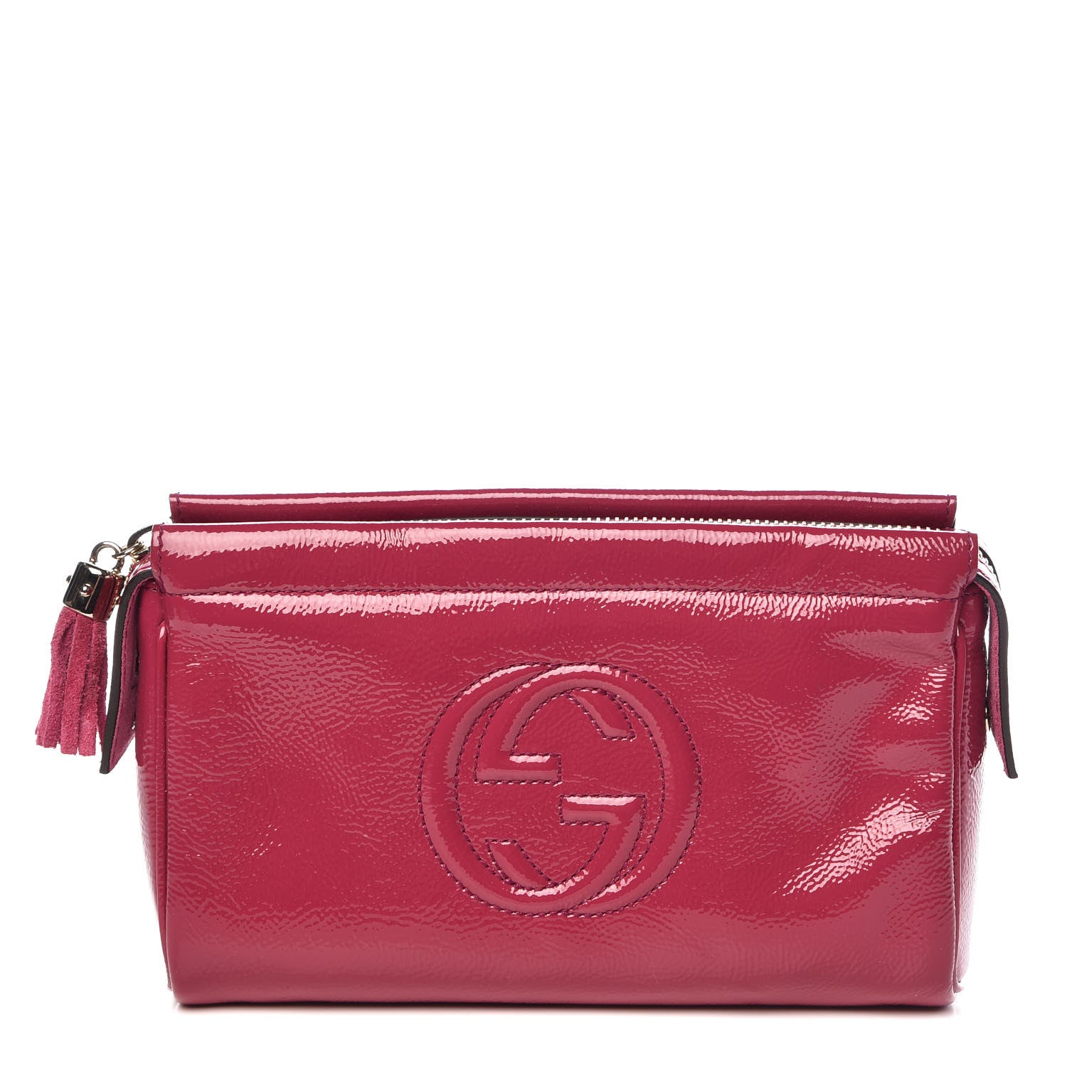 Gucci Soft Patent Soho Cosmetic Case Bright Bougainvillea 1 of 10