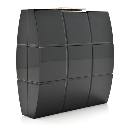 Chanel Plexiglass Minaudiere Wristlet Clutch Black 3 of 9