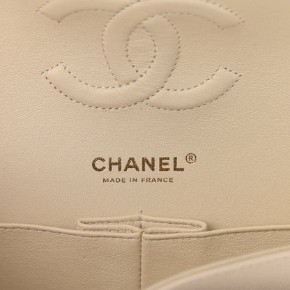 Chanel Caviar Quilted Medium Double Flap Light Beige 5 of 8
