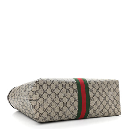 Gucci GG Supreme Monogram Medium Ophidia Shopping Tote Brown 4 of 10