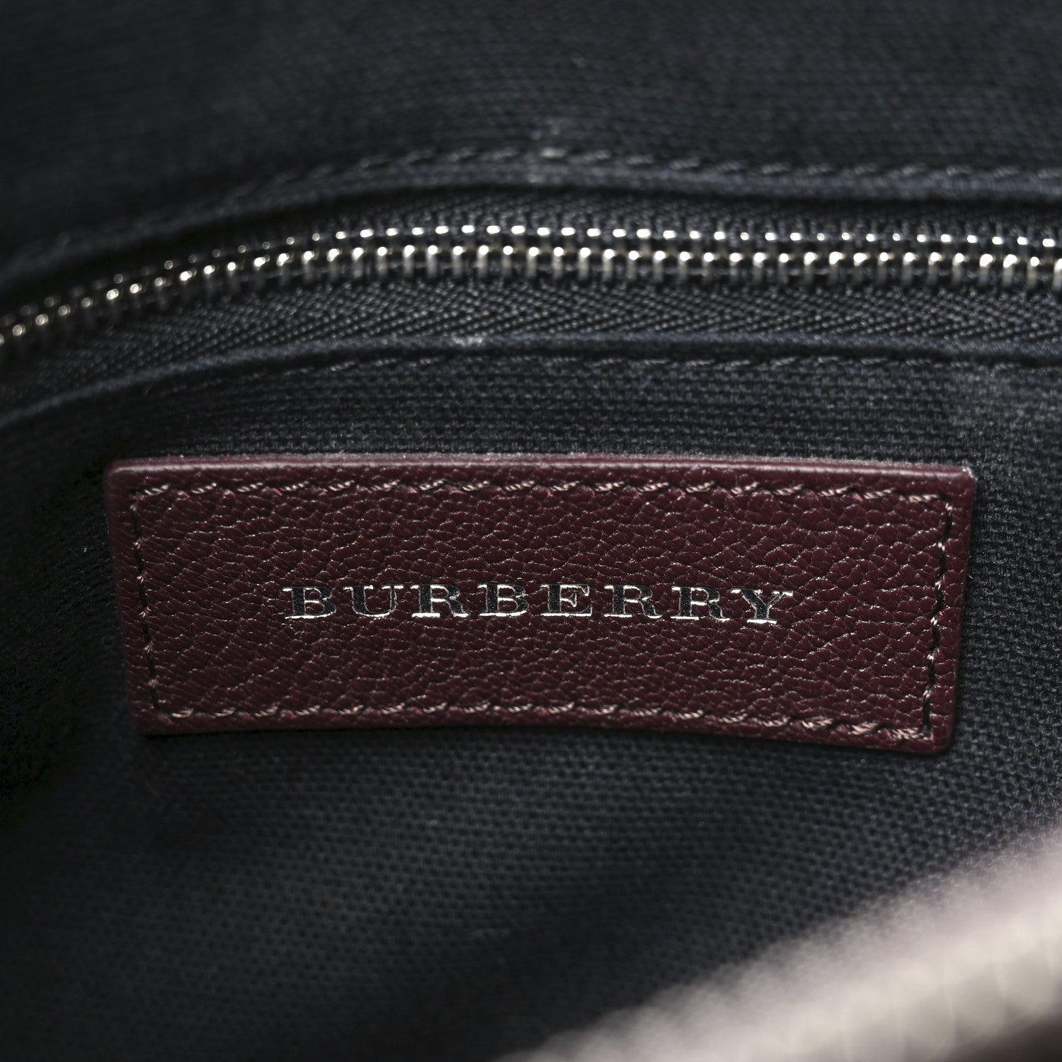 Burberry Goatskin Vintage Check Medium Banner Tote Deep Claret 6 of 10