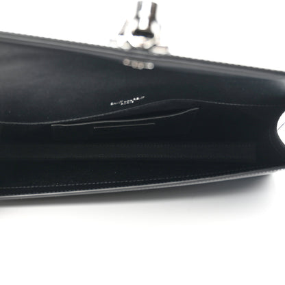 Saint Laurent Patent Cassandre Tassel Clutch Black 5 of 7