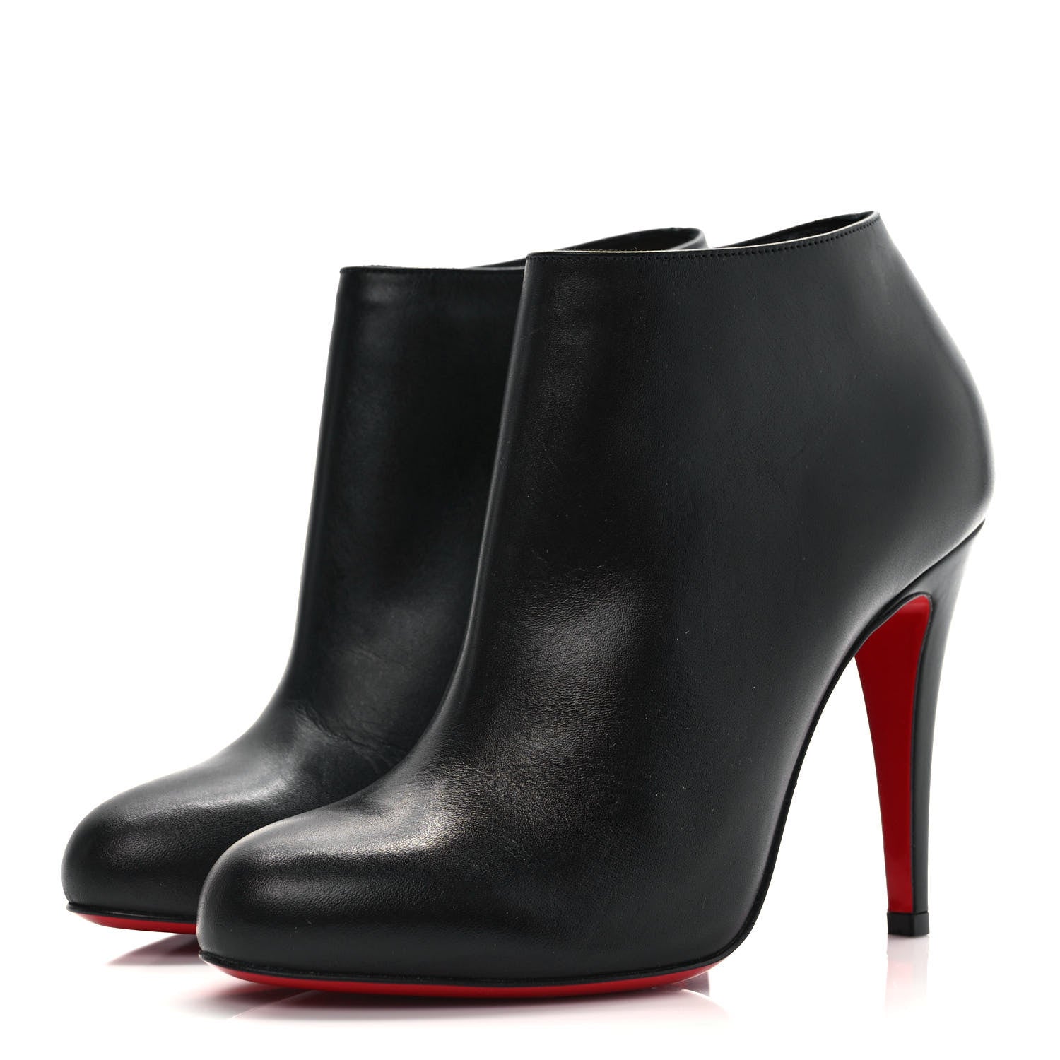 Christian Louboutin Calfskin Belle 100 Ankle Boots 37 Black 3 of 7