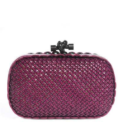 Bottega Veneta Leather Knot Clutch Orchid 1 of 7