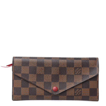 Louis Vuitton Damier Ebene Josephine Wallet Red 1 of 11